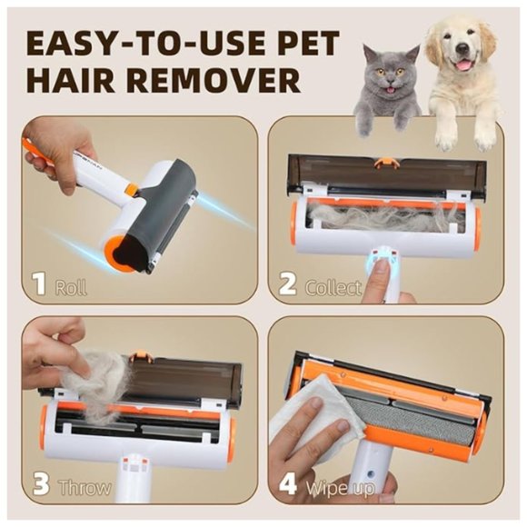 LUPENAN Pet Hair Remover Reusable Lint Roller - Picture 3 of 7